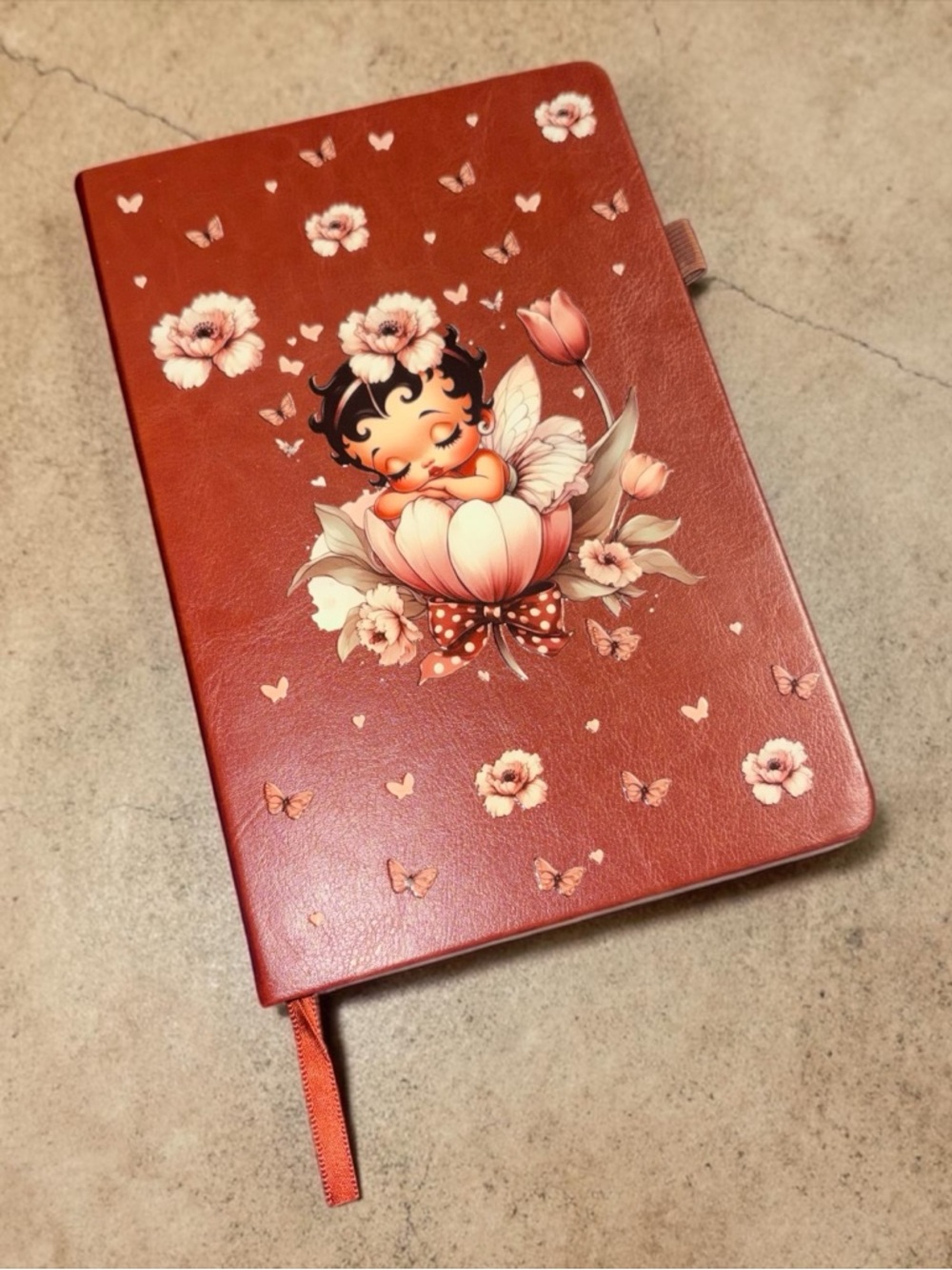 Brown Betty Boop-Inspired Notebook